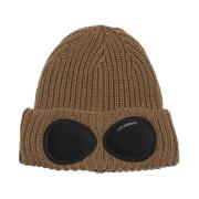 Merino Wool Goggle Beanie Muts C.p. Company , Brown , Heren