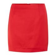 Rode Korte Rok Haute Stijl Gestuz , Red , Dames