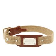 Pre-owned Leather belts Dolce & Gabbana Pre-owned , Beige , Dames