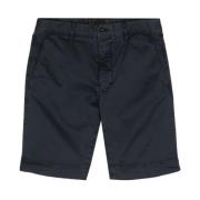 Casual Katoenen Shorts Incotex , Blue , Heren