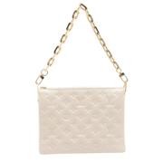 Pre-owned Leather louis-vuitton-bags Louis Vuitton Vintage , White , D...