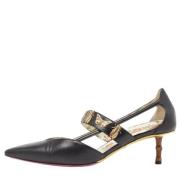 Pre-owned Leather heels Gucci Vintage , Black , Dames