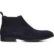 Blauwe Suède Chelsea Boots Stefano Lauran , Blue , Heren