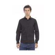 Elite Grijs Slim Fit Italiaanse Kraag Shirt Baldinini , Gray , Heren