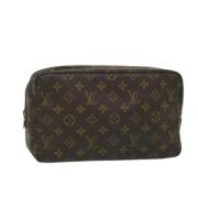 Pre-owned Canvas clutches Louis Vuitton Vintage , Brown , Dames