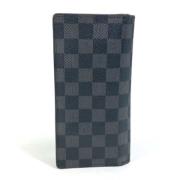 Pre-owned Canvas wallets Louis Vuitton Vintage , Black , Dames