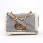 Pre-owned Leather dior-bags Dior Vintage , Gray , Dames