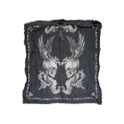 Pre-owned Cotton scarves Alexander McQueen Pre-owned , Black , Dames