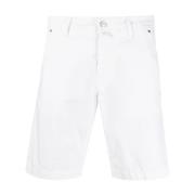 Witte Bermuda Shorts Jacob Cohën , White , Heren