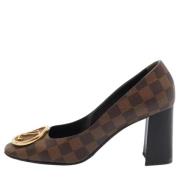 Pre-owned Canvas heels Louis Vuitton Vintage , Brown , Dames