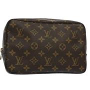 Pre-owned Canvas clutches Louis Vuitton Vintage , Brown , Dames