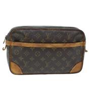 Pre-owned Canvas clutches Louis Vuitton Vintage , Brown , Dames