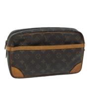 Pre-owned Canvas clutches Louis Vuitton Vintage , Brown , Dames