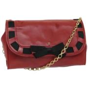 Pre-owned Leather chanel-bags Chanel Vintage , Red , Dames