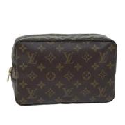 Pre-owned Canvas clutches Louis Vuitton Vintage , Brown , Dames