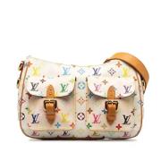 Pre-owned Leather louis-vuitton-bags Louis Vuitton Vintage , White , D...