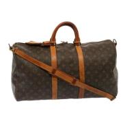 Pre-owned Canvas travel-bags Louis Vuitton Vintage , Brown , Dames