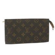 Pre-owned Canvas pouches Louis Vuitton Vintage , Brown , Dames