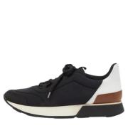 Pre-owned Leather sneakers Hermès Vintage , Black , Dames