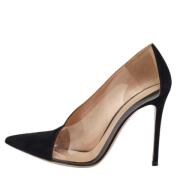 Pre-owned Suede heels Gianvito Rossi Pre-owned , Black , Dames