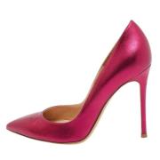 Pre-owned Leather heels Gianvito Rossi Pre-owned , Pink , Dames