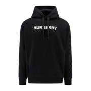 Katoenen sweatshirt met frontlogo Burberry , Black , Heren