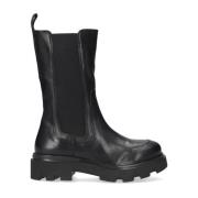 Zwarte Leren Chelsea Boot Livia Britt Via Vai , Black , Dames