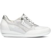 Glit Zilveren Sneakers voor Dames Waldläufer , Gray , Dames