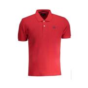 Rood Katoenen Poloshirt met Borduurwerk La Martina , Red , Heren