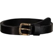 Zwarte Leren Riem 20189 Stijlvol Legend , Black , Dames