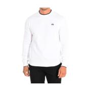 Katoenen sweatshirt met logoborduursel La Martina , White , Heren