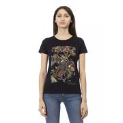 Elegant Couture Tee met korte mouwen Trussardi , Black , Dames