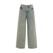 Blauwe Jeans Aw24 Dameskleding 8PM , Blue , Dames