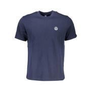 Blauw Katoen Logo T-shirt North Sails , Blue , Heren