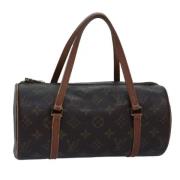 Pre-owned Canvas handbags Louis Vuitton Vintage , Brown , Dames