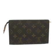 Pre-owned Canvas pouches Louis Vuitton Vintage , Brown , Dames