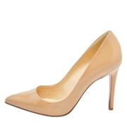 Pre-owned Leather heels Christian Louboutin Pre-owned , Beige , Dames