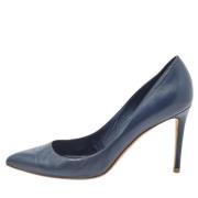 Pre-owned Leather heels Gucci Vintage , Blue , Dames