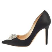 Pre-owned Satin heels Jimmy Choo Pre-owned , Black , Dames