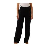 Wide Leg Pants Zwart Dante 6 , Black , Dames