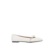 Witte platte schoenen Giove10 Roberto Festa , White , Dames