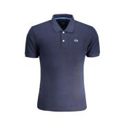 Blauw Katoenen Poloshirt met Borduurwerk La Martina , Blue , Heren