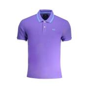 Lila Katoenen Poloshirt La Martina , Purple , Heren