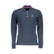 Elegant Langarm Poloshirt La Martina , Blue , Heren