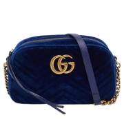 Pre-owned Leather gucci-bags Gucci Vintage , Blue , Dames