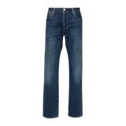 Blauwe Denim Straight Leg Jeans Levi's , Blue , Heren