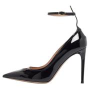 Pre-owned Leather heels Valentino Vintage , Black , Dames