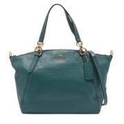 Pre-owned Leather shoulder-bags Coach Pre-owned , Green , Dames