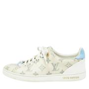 Pre-owned Leather sneakers Louis Vuitton Vintage , White , Dames