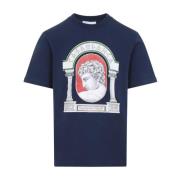 Blauwe T-shirts Polos voor mannen Casablanca , Blue , Heren